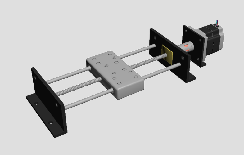 智能三轴轴直线运动滑块丝杆机构