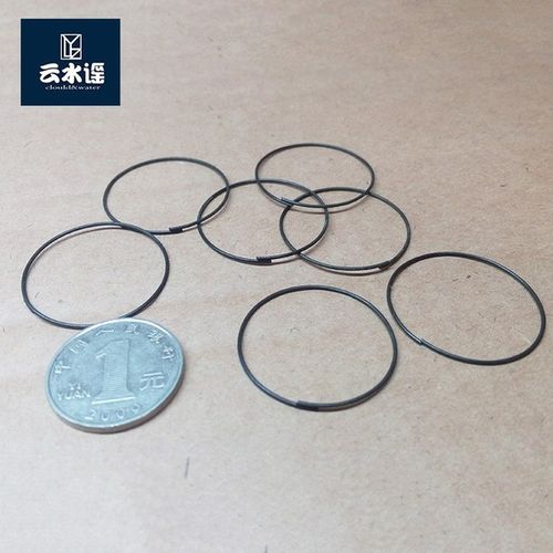 [聚天下家居百货] 钢丝 圆钢丝卡簧 钢丝挡圈 弹簧钢发黑 钢丝锁圈 86