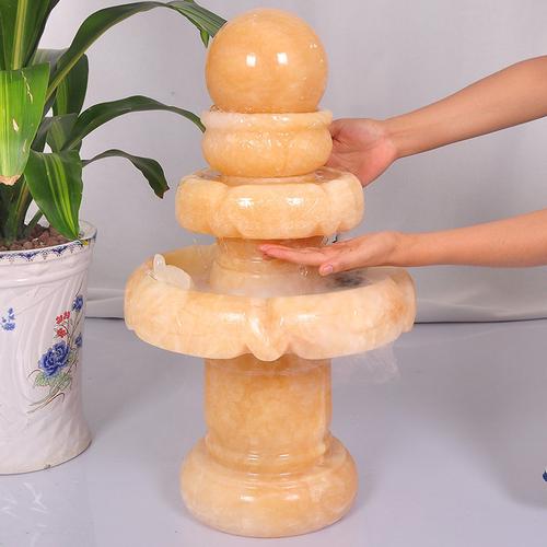 流水开业客厅摆设喷泉摆件风水球万宝