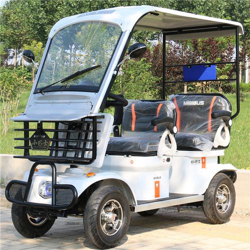 购客免邮 费新款 德州小巴士电动四轮车电瓶车把e6五代观光四轮电动车