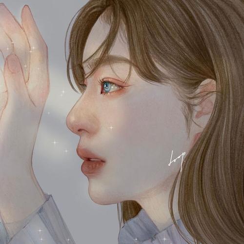 ins: mood.doop 手绘女生头像韩国插画师,美女