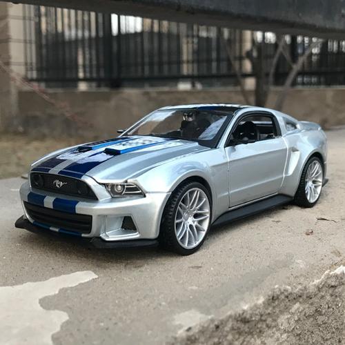 威利124福特野马谢尔比眼镜蛇gt500车模合金汽车模型道奇挑战者福特