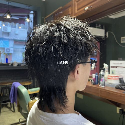 摩根烫锡纸烫狼尾男士发型巩义美发郑州美发_美发_郑州_男士发型_锡纸