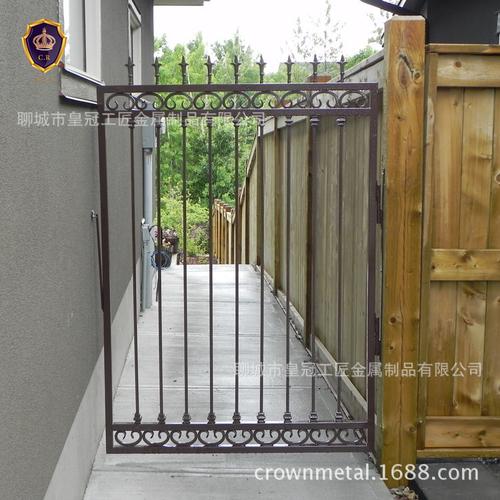 皇冠工匠江苏徐州欧式别墅铁艺大门双开门单扇门仿古铁门支持定制