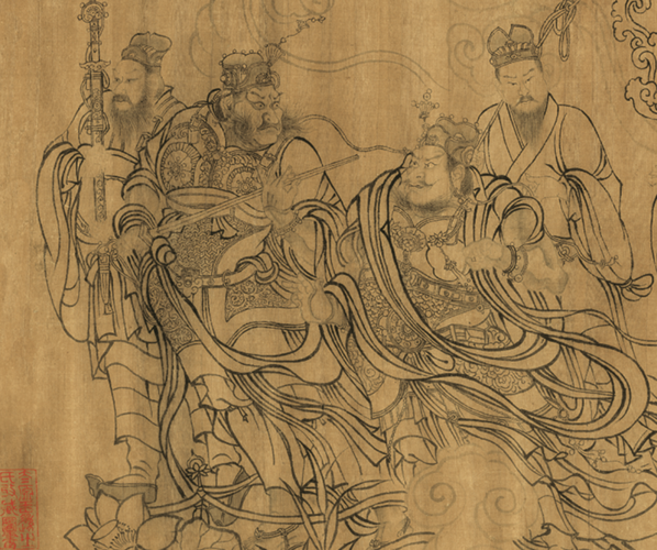 天王松子图(图解吴道子送子天王图)