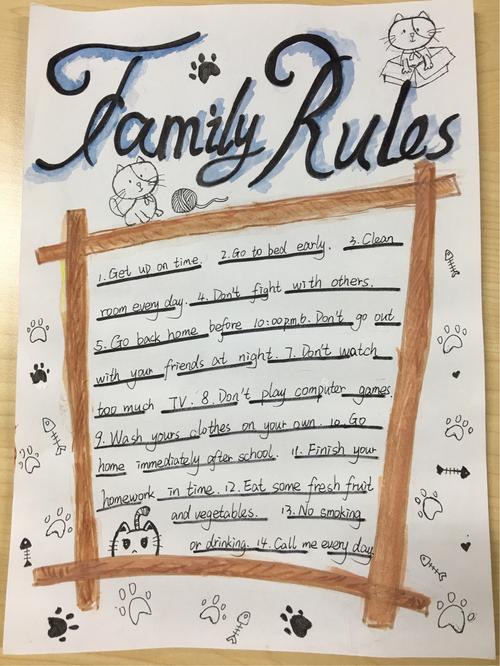 familyrules家规——优秀海报展
