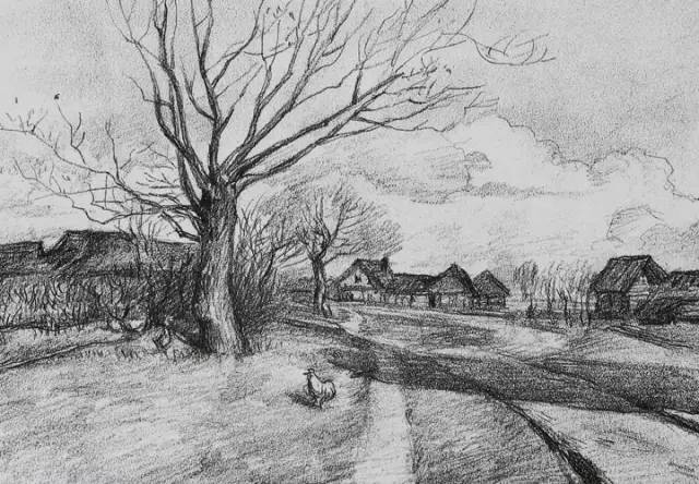 【素描】 精炼的风景素描作画步骤,适合初学者so easy