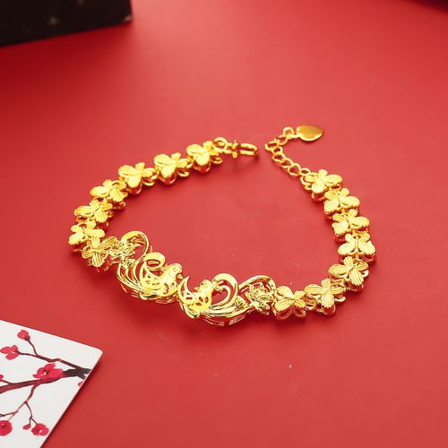 越南沙金双边凤凰女款花手链 直播热卖金店橱窗同款婚庆饰品批发