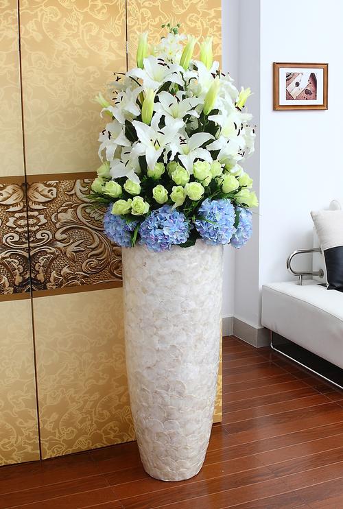 现代时尚落地大花瓶套装欧式花艺摆件客厅装饰别墅插花艺酒店软装