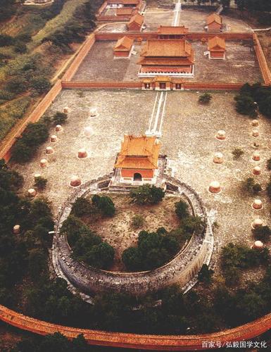 神秘陵墓文化,清代陵墓建筑,孝陵明楼碑,哑巴院及鸟瞰