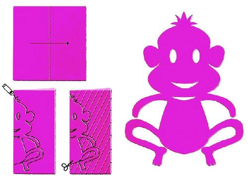 庙会的剪纸步骤