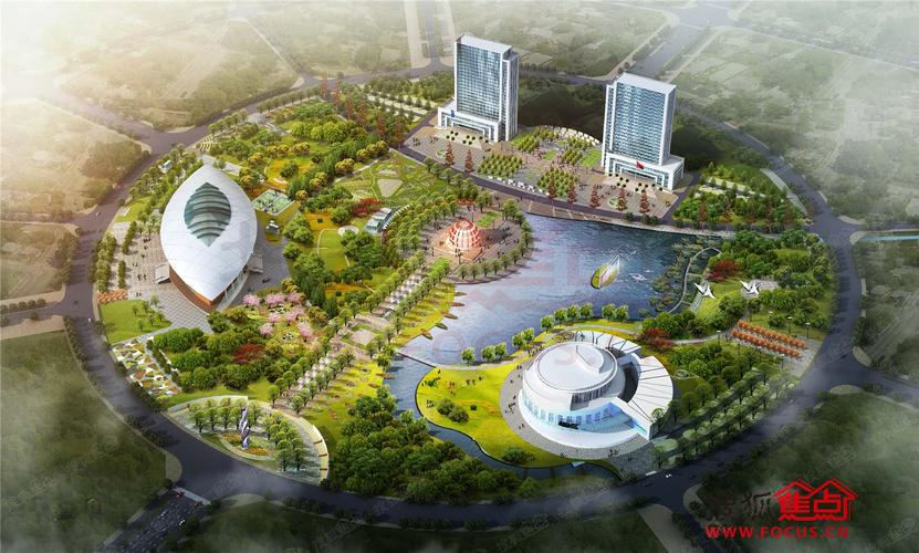 龙湖澜岸龙湖公园鸟瞰图