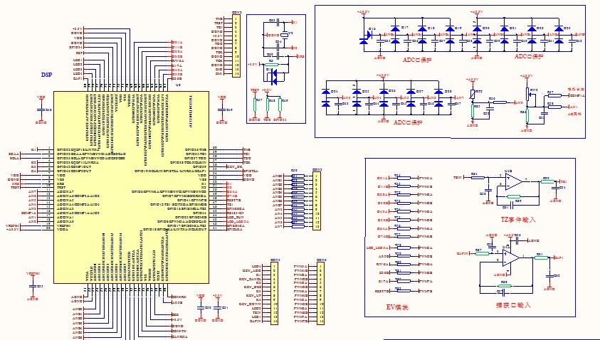 tms320f28035开发板pcbdsp28035开发板原理图pcb28035电路图pcb