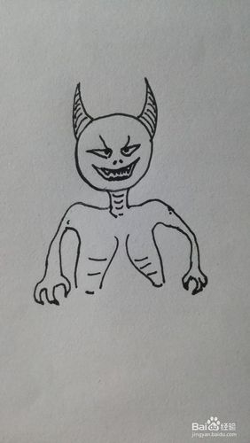 怎么画小妖怪的简笔画