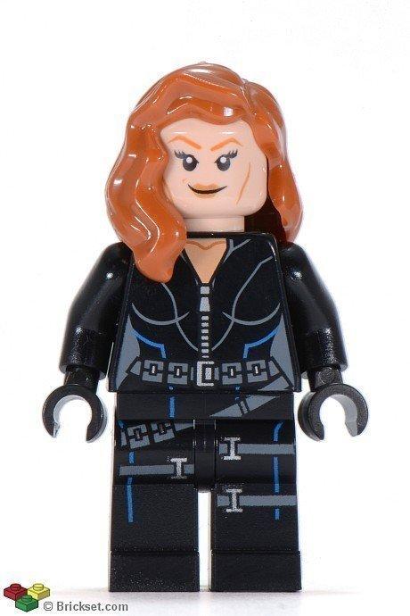 lego 乐高 超级英雄人仔 黑寡妇 sh035 双表情 拆自6869商品图片价格