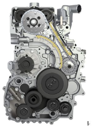 图5 4d30发动机正时轮系