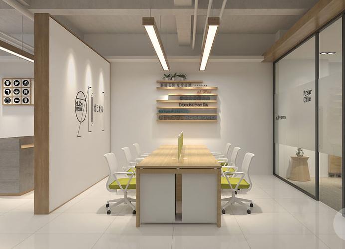 日式办公室装修设计效果图