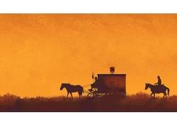 被解放的姜戈,电影,昆汀·塔伦蒂诺,橙子,马,运输,king schultz博