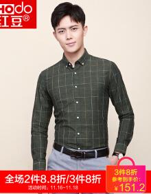 格子衬衫男绿