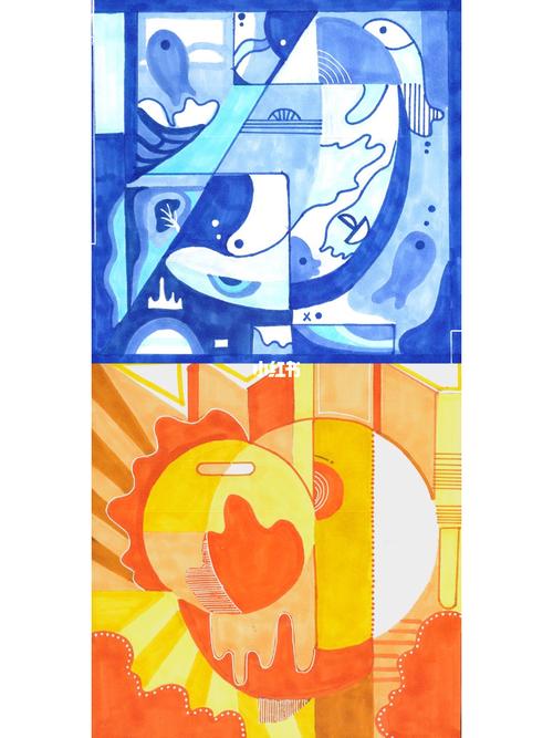 色彩构成 满分作业_色彩构成_成都攻略_荧光色_金属色