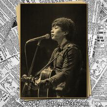 歌手宿舍壁纸寝室装饰画酒吧墙贴ktv墙纸房间挂画芯 藕色 26813赵雷