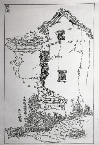 介       以下展示的是龙山画室2018年春季初级班学员的风景线描