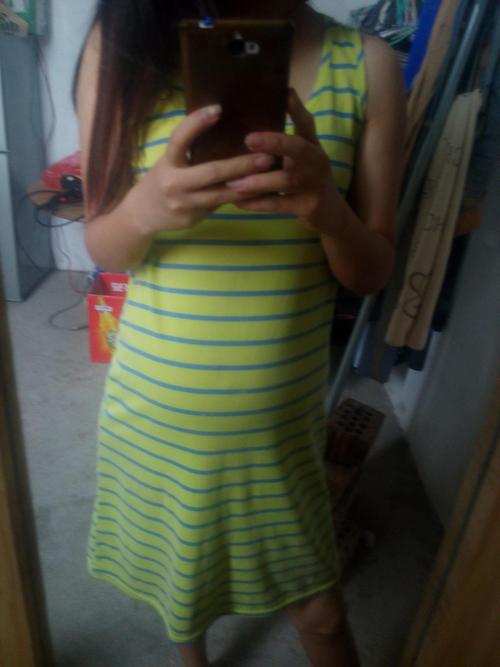 15楼 这张是早上拍的,七个月的肚子