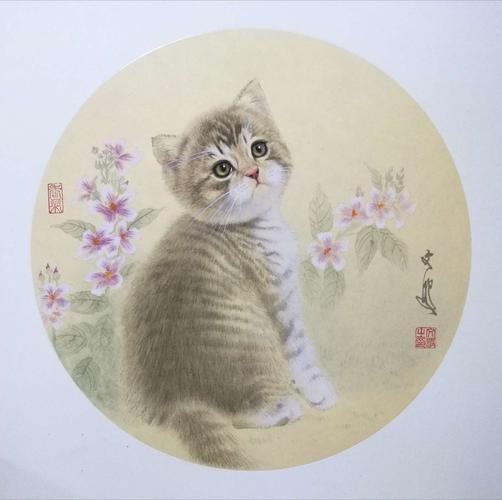 工笔画__猫(一)