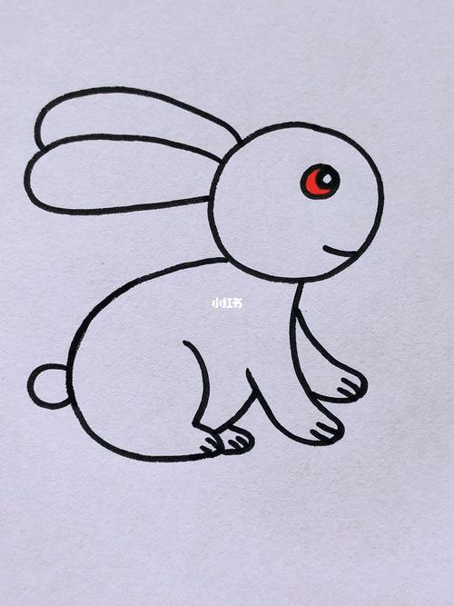 简笔画小兔子_简笔画_兔子_画个简笔画_文化_绘画