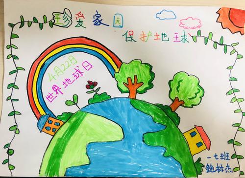 珍爱地球,保护家园 之一七班手抄报