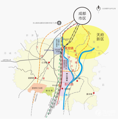 背山面水的别墅开发地---眉山市彭山县 土地使用权出让