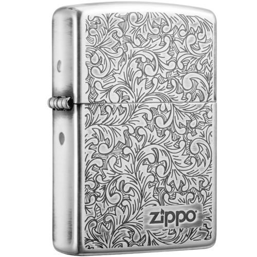 zippo芝宝打火机防风煤油打火机之宝唐草zbt223c唐草系列白银视频