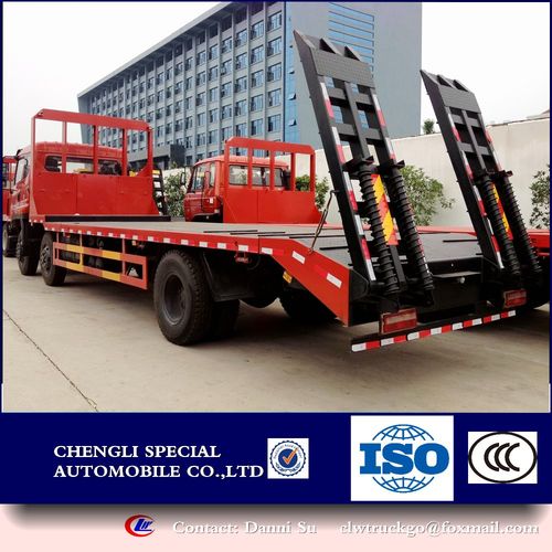 china manufacturing flat low bed truck, flatbed truck 8x4 6x4 6x