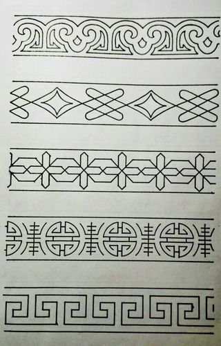 美术中的节奏(二方连续纹样)