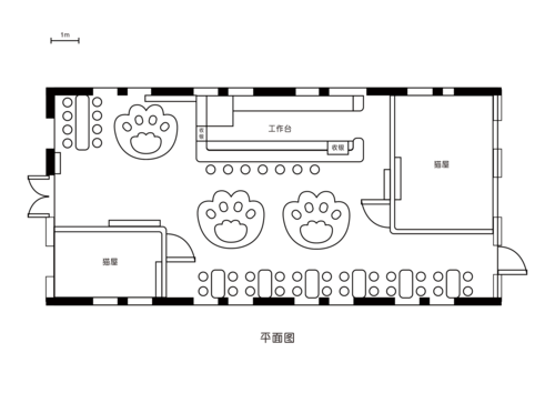cac猫咪咖啡馆室内设计