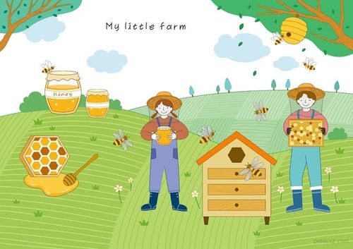 10款手绘卡通农场种植畜牧养殖鸡鸭猪耕种田园农家乐psd设计素材