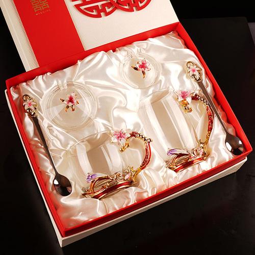 结婚实用新婚礼品创意高档订婚杯子一对套装定制送礼新人闺蜜朋友结婚