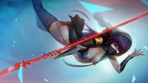 师匠斯卡哈《命运/冠位指定fgo》高清游戏壁纸(二)