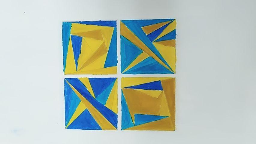 面积对比色彩作业,看看我们优秀的作业吧!城规162棒棒