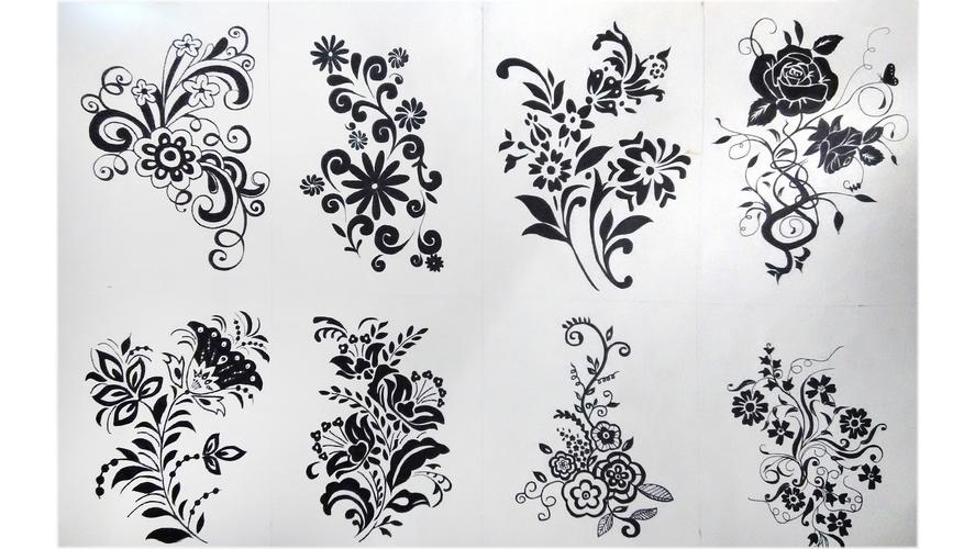 黑白装饰画