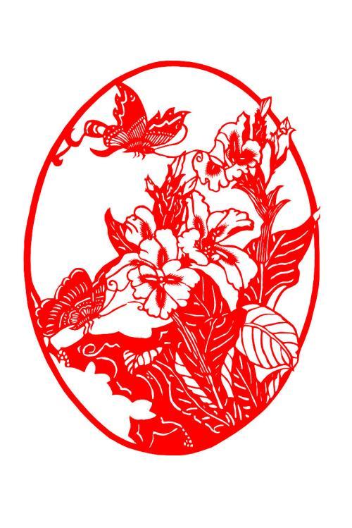 儿童简单扇形剪纸