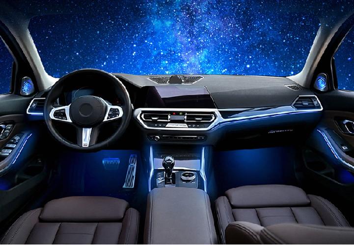 高音喇叭氛围灯适用于宝马新3系高发光盖板氛围灯