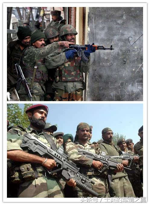 的印度军方又花了一大笔钱从罗马尼亚买了10万支akm突击步枪和配用的