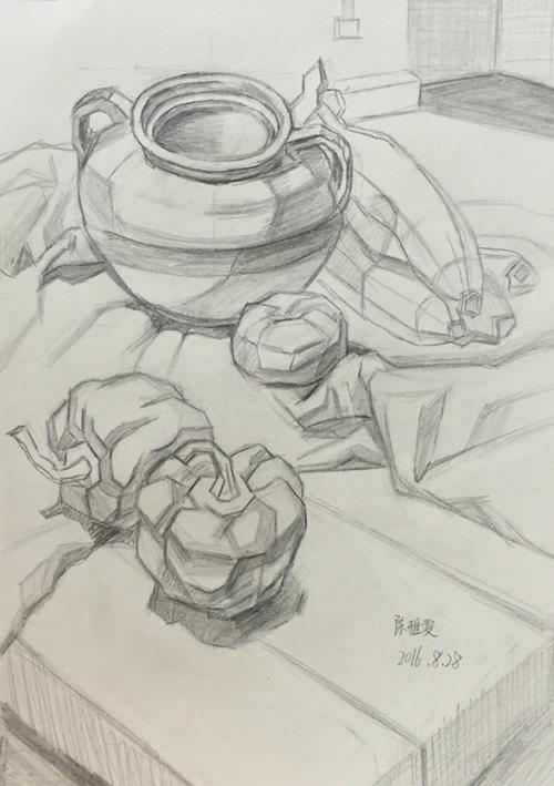 老马画室2016年暑假 中学生素描 作品选编