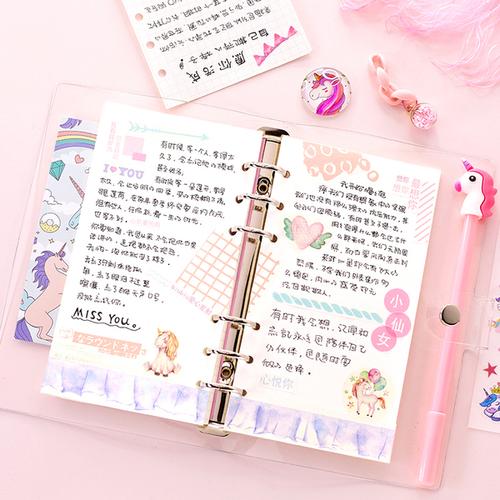 笔记本/记事本 创意少女心日程记事本可拆卸手帐本文具学生用可爱日记