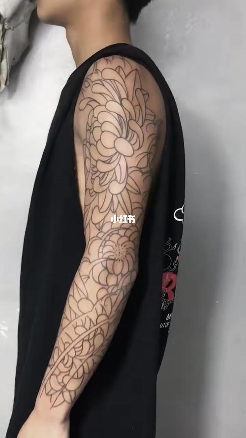 花臂线条,喜欢就收藏吧_瘾上刺青工作室自由行热门攻略_纹身_美妆