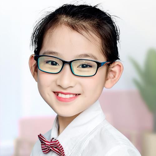 购客ai大爱儿童防辐射抗蓝光小孩小学生眼镜日本平光护目镜看手机护眼