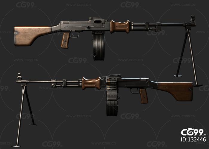 pbr 中国56式轻机枪 苏联俄罗斯rpd轻机枪仿制型
