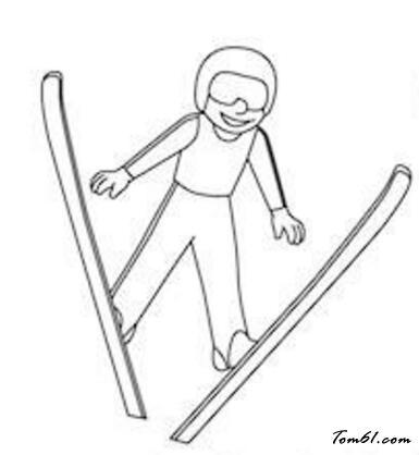 10米跳台简笔画