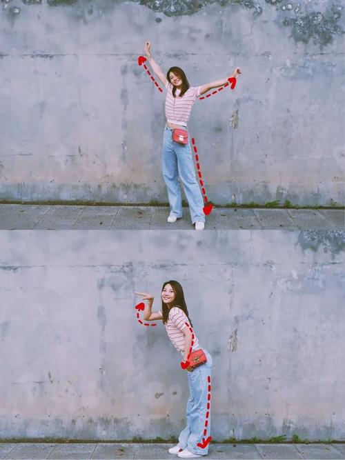 站着拍照姿势,手部,脚部,脸部,搞怪,好看动作这么摆